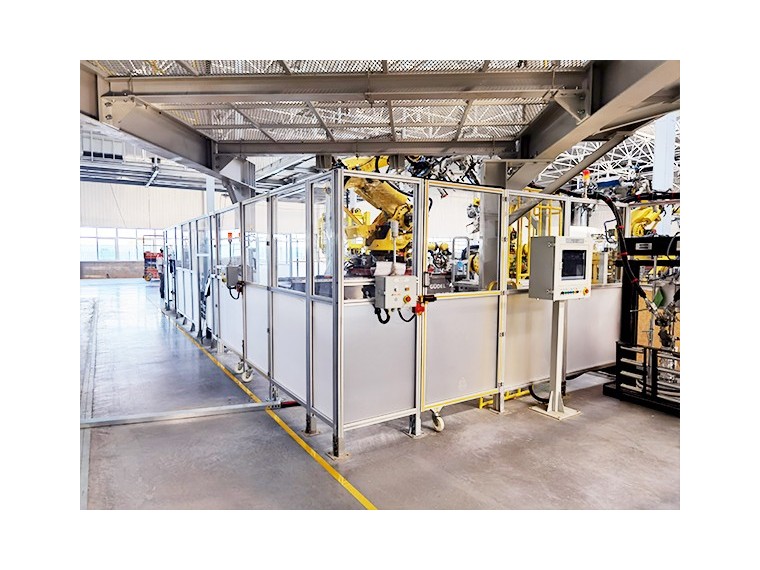 保護機器人的安全圍欄