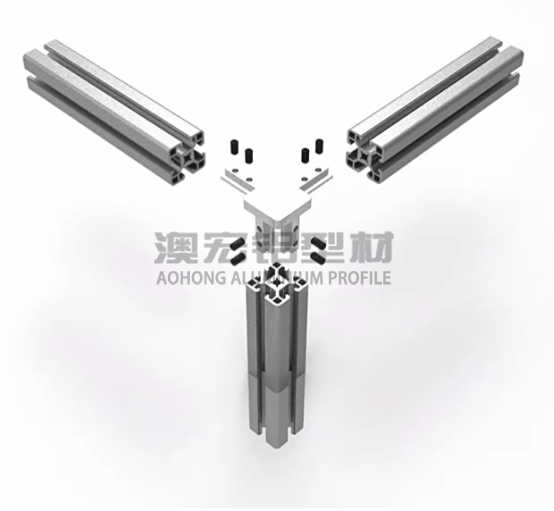 鋁型材配件 使用在正方形型材，30鋁型材或40鋁型材框架中，兩根橫向型材減去30、40mm，立柱減去一定的厚度距離，搭配頂絲擰緊固定。<br />
	<p>
		        澳宏鋁業(yè)是鋁型材廠家，專注鋁型材定制，其鋁型材型號(hào)和鋁型材配件齊全，想了解更多鋁型材連接方式，歡迎電詢：13381909160。
	</p>
	<p>
		<br />
	</p>
	<p>
		<br />
	</p>
	<p>
		<br />
	</p>
<div style=